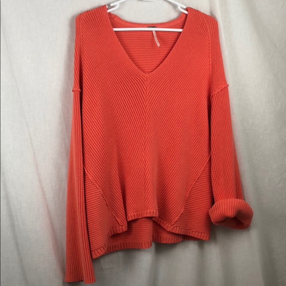 Free People v neck knit